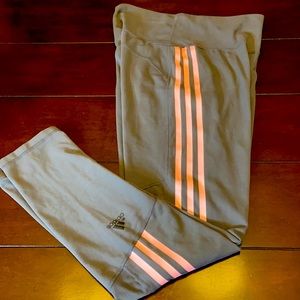 Adidas Leggings. Gray and Pink. Women’s Medium.